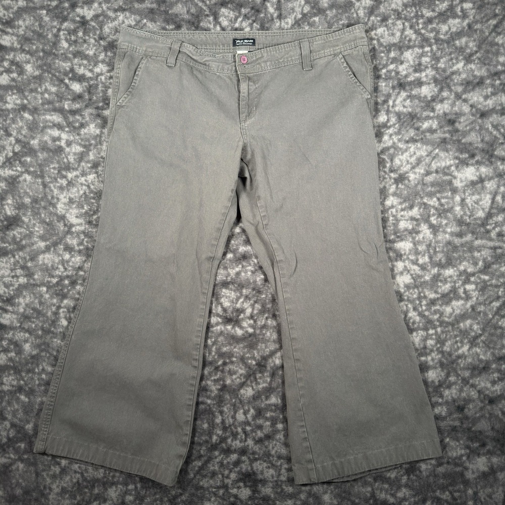 Truck Jeans Flared Bootcut Pants Womens 21 Gray Wide Leg Y2K Made in USA